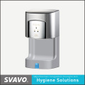 Washroom Hand Dryer in Silver & Chrome Color with Sink Base (V-182S)